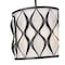 Z-Lite Harden Pendant, 3-Light, 12 In.W x 11.75 In.H, Matte Black/White 1948P12-MB - alternate 3